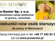 PRACA W NIEMCZECH DLA OPIEKUNEK I OPIEKUNÓW OSÓB STARSZYCH