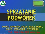 Sprzątanie podwórek, tel 504-746-203. Firma sprzątająca, podwórka osiedla